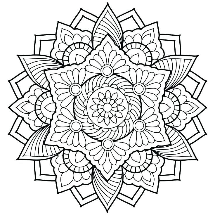 736x736 Mandala Coloring Pages For Adults Free Free Printable Mandala