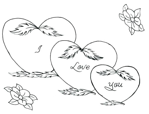 600x458 Coloring Pages Hearts And Roses Roses And Hearts Coloring Pages