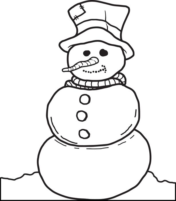 614x700 Snowman Pictures To Print Images Free