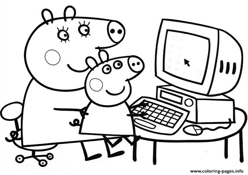 Printable Coloring Pages Peppa Pig