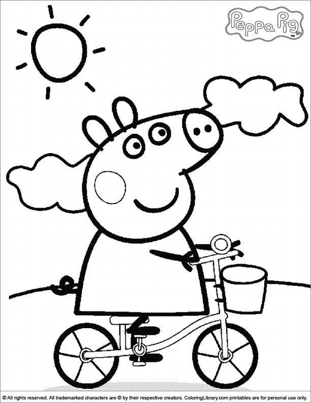 612x792 Coloring Picture Free Coloring Peppa Pig Colouring