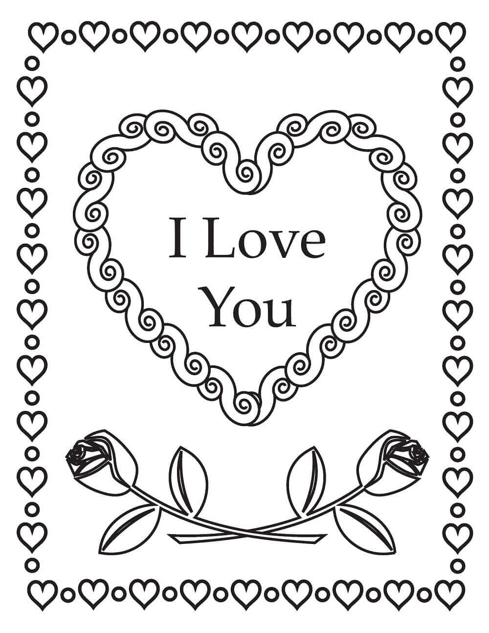 1000x1294 Free Printable Valentine's Day Coloring Pages