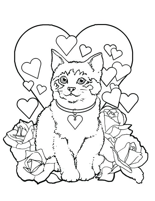 500x651 Valentines Day Printable Coloring Pages Free Valentine Coloring