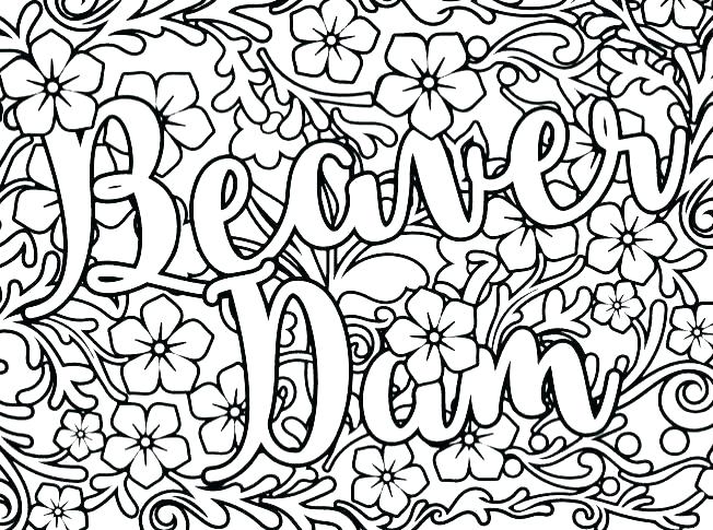 652x485 Swear Word Coloring Book Printable Pages