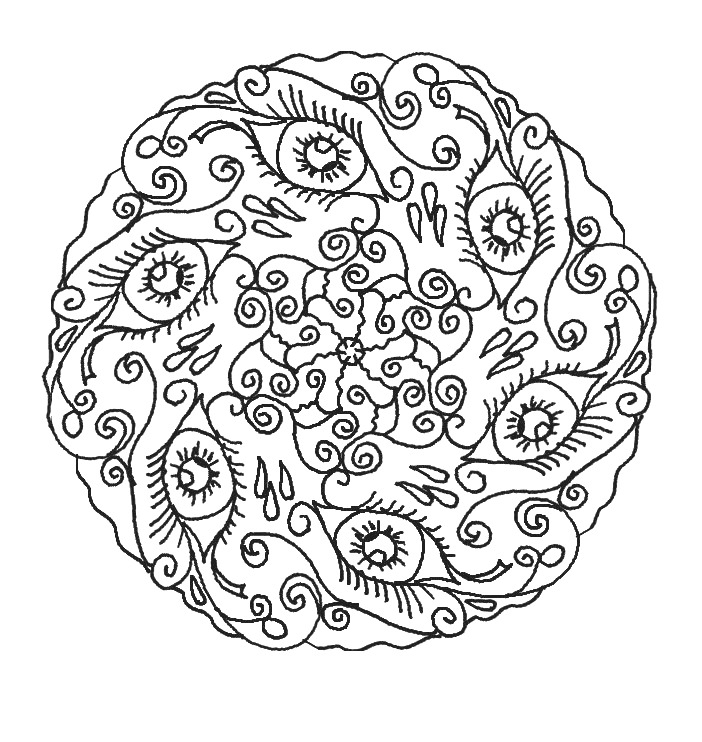 702x742 Complex Coloring Pages Simple Printable Complex Coloring Pages
