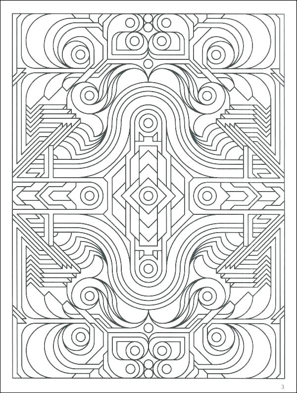 600x794 Complex Geometric Coloring Pages Printable Complex Coloring Pages