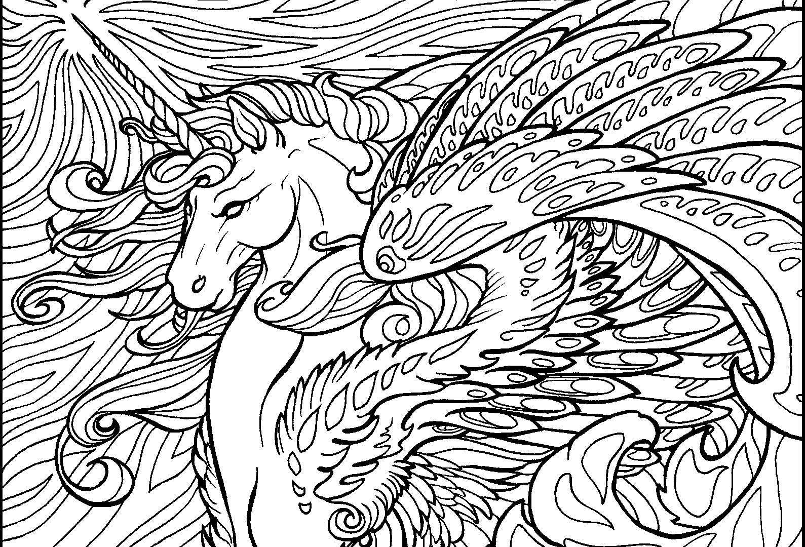 1589x1080 Complex Coloring Pages Of Animals Wagashiya