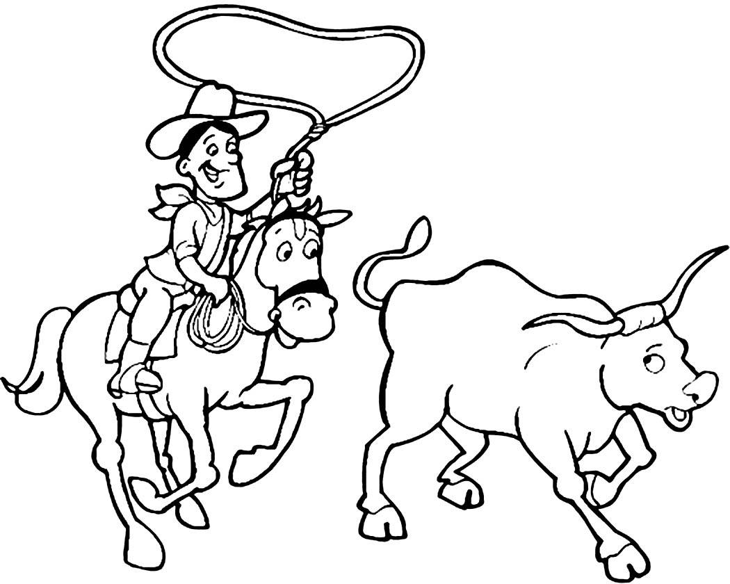 1050x840 Cowboy Coloring Pages New Free Printable Cowboy Coloring Pages