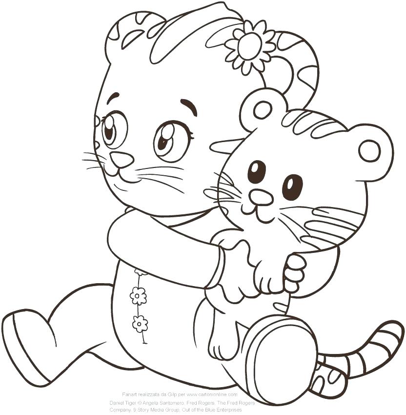 832x850 Daniel Tiger Coloring Page Tiger Coloring Pages Printable Daniel
