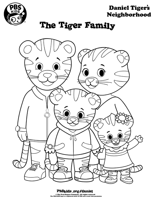 500x647 Daniel Tiger Coloring Page Coloring Pages Printable Coloring