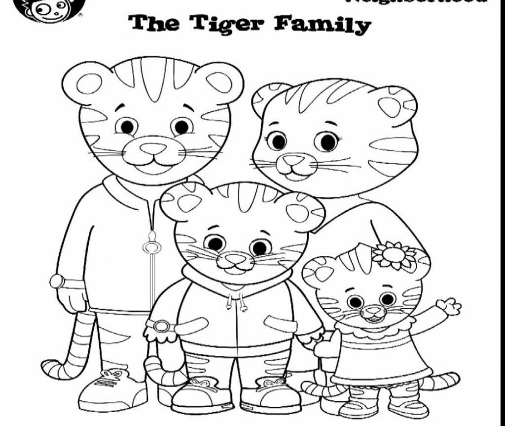1024x864 Daniel Tiger Trolly Coloring Pages Free Page Printable Cartoons