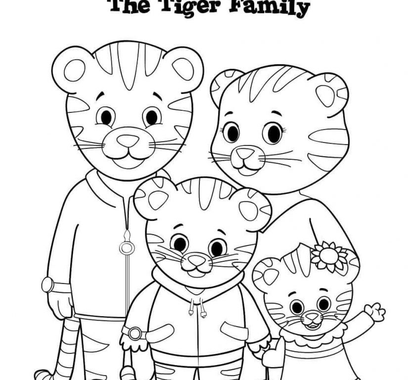 841x768 Beautiful Design Daniel Tiger Coloring Pages 12 Free Printable