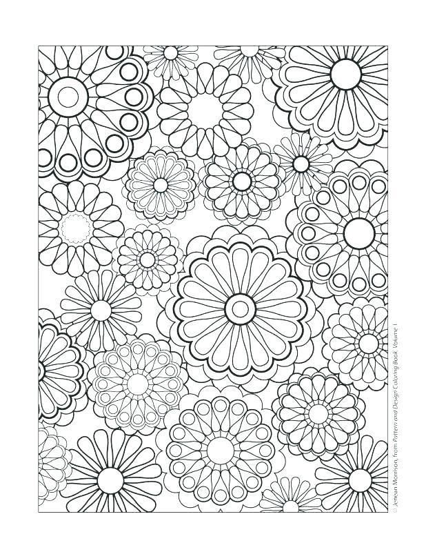 618x800 Flower Pattern Coloring Sheets Printable Coloring Design Coloring