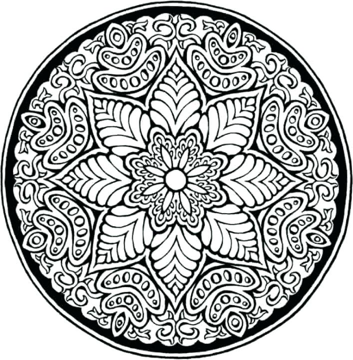 707x721 Pattern Color Pages