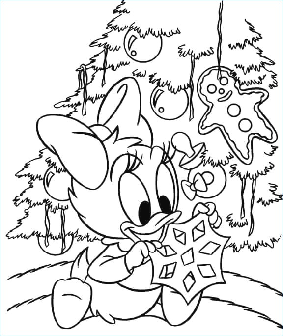 576x684 Donald And Mickey Disney Christmas Coloring Page