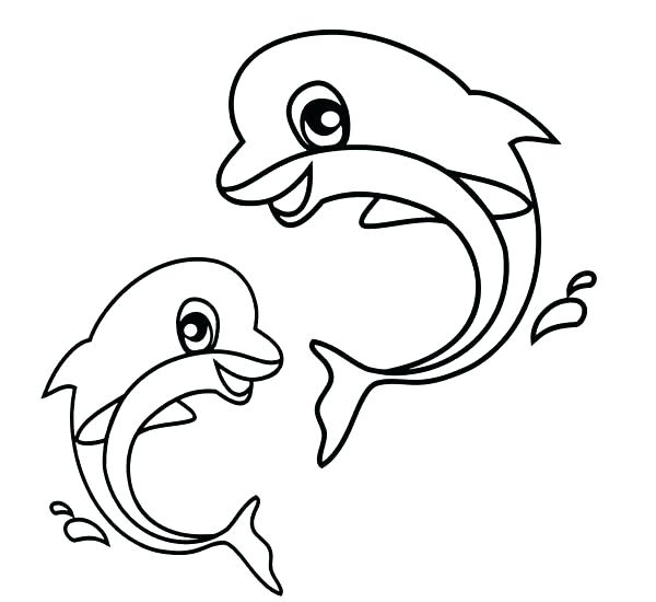600x550 Dolphin Coloring Pages Printable Dolphin Coloring Pages Dolphin