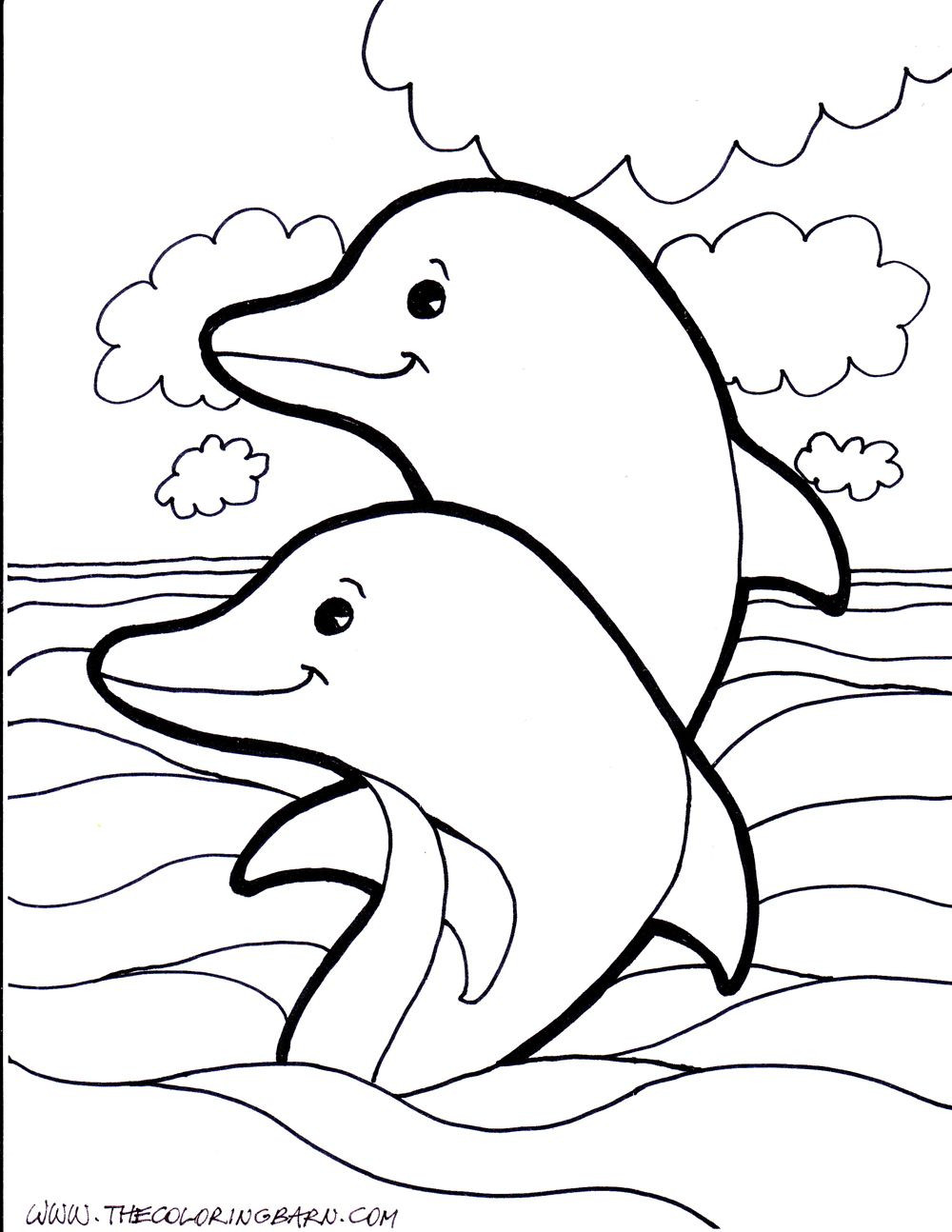 1000x1294 Dolphins Coloring Pages Free Throughout Dolphin Printable Acpra