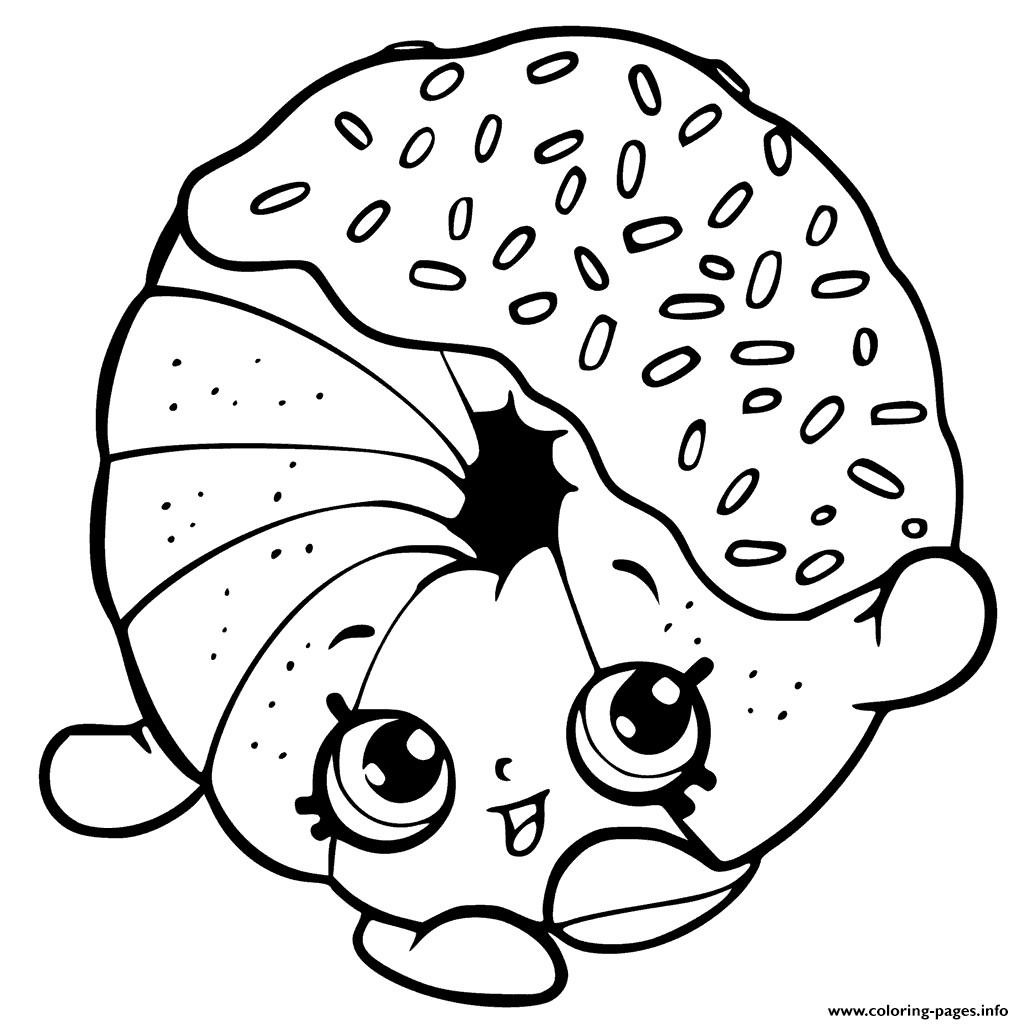 Printable Donut Coloring Pages