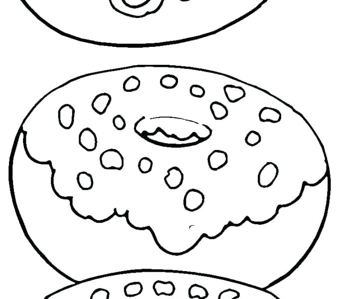 678x600 Doughnut Coloring Page Doughnut Coloring Page Tasty Donuts