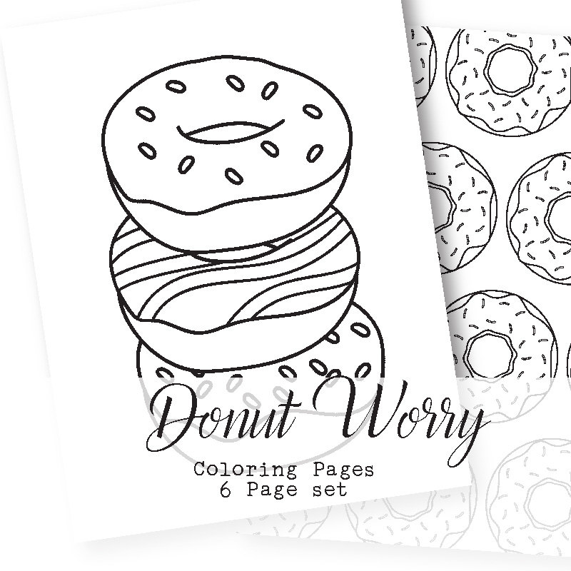 800x800 Coloring Free Printable Donut Coloring Pages Plus Donut Shop