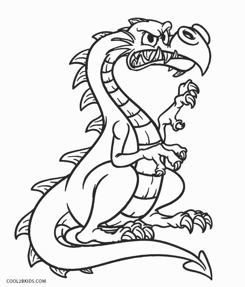 809x945 Printable Dragon Coloring Pages For Kids Cool2bkids