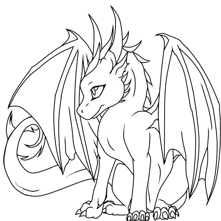 770x770 Dragon Coloring Pages Pdf