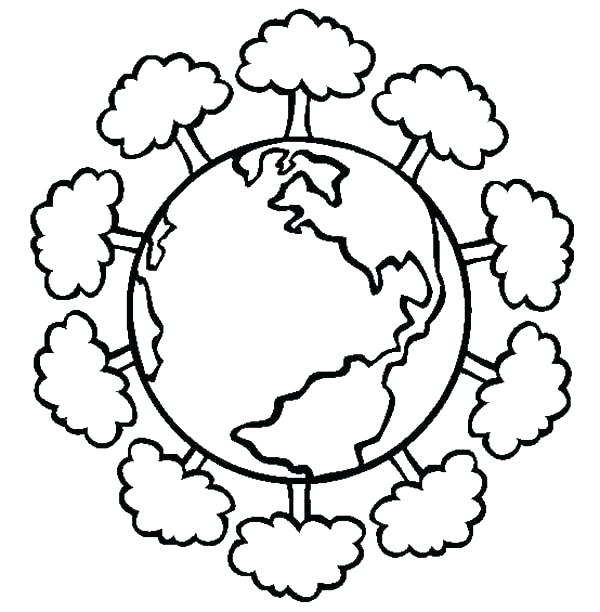 600x612 Earth Day Printable Coloring Pages Printable Earth Coloring Pages