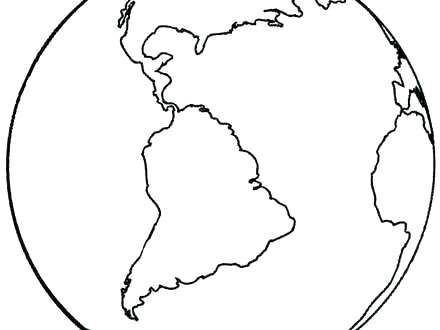 440x330 Dazzling Printable Earth Coloring Pages Free World Day