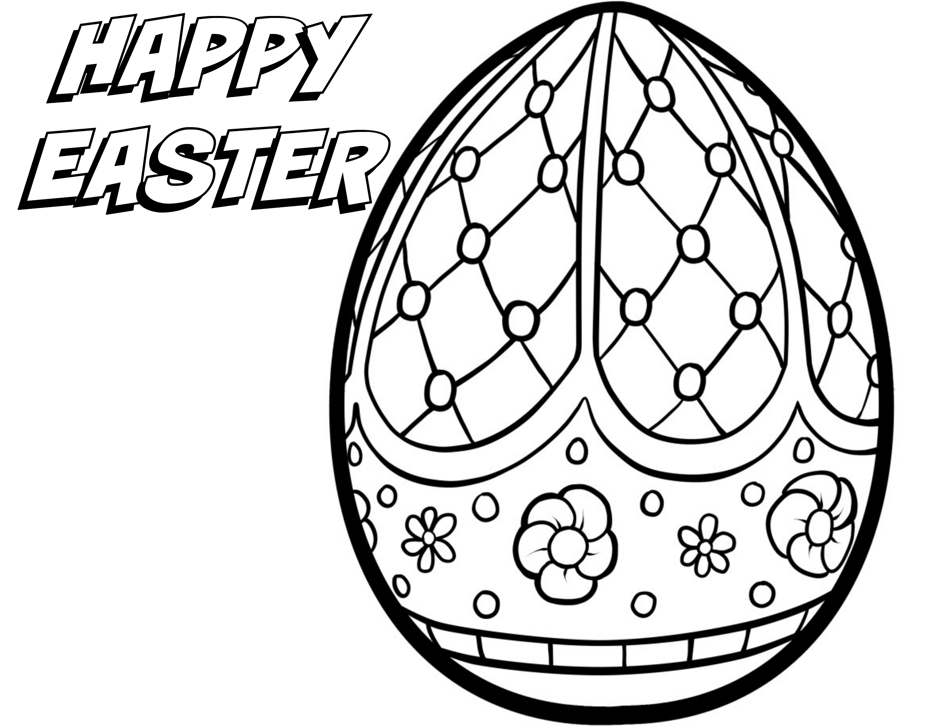 3300x2550 Printable Easter Coloring Pages