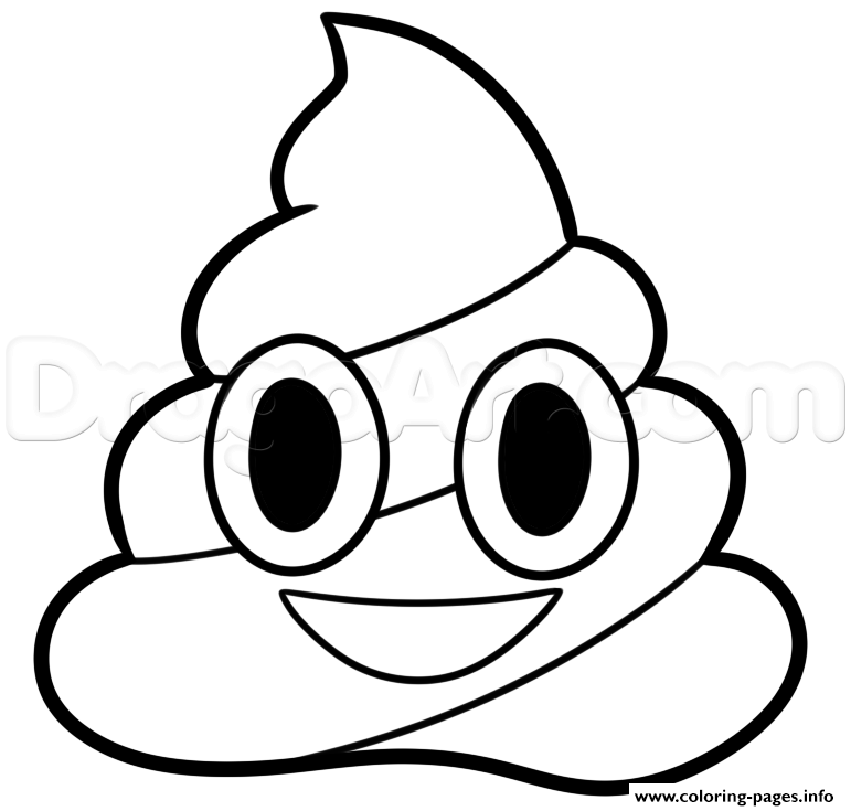 771x735 Print Poop Emoji Coloring Pages Coloring Pages