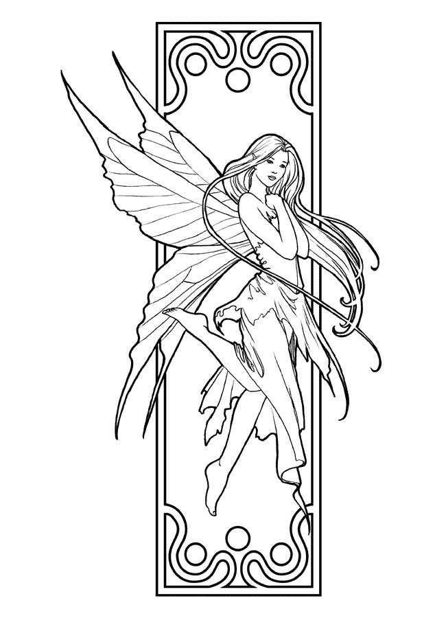 615x900 Cool Idea Coloring Pages Of Fairies Fantasy Fairy Coloringstar