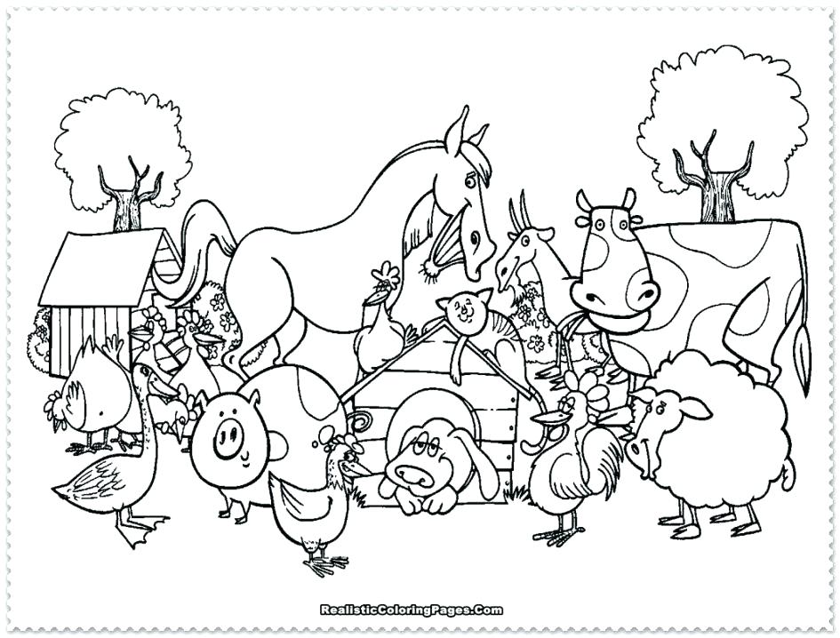 945x718 Free Farm Animal Coloring Pages Coloring Pages Of A Farm Farm