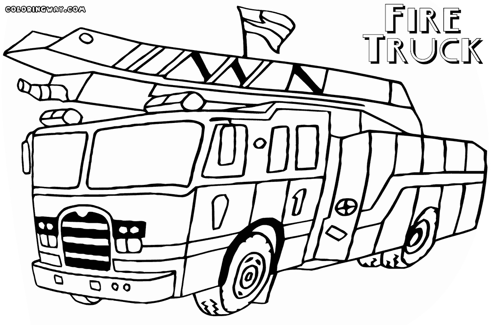 1000x661 Fire Truck Coloring Page Elegant Printable Fire Truck Coloring