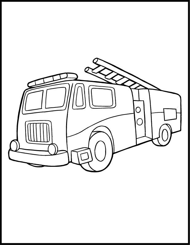 618x798 Free Printable Fire Truck Coloring Pages For Kids