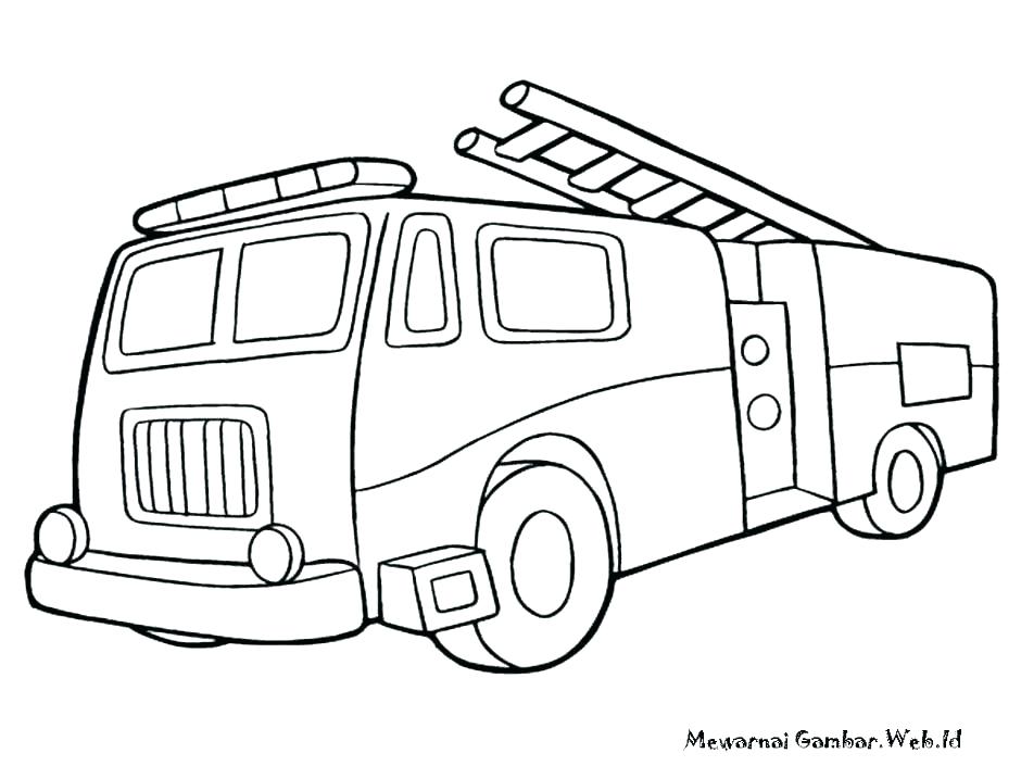 940x705 Coloring Pages Fire Truck Fire Truck Coloring Page Fire Trucks