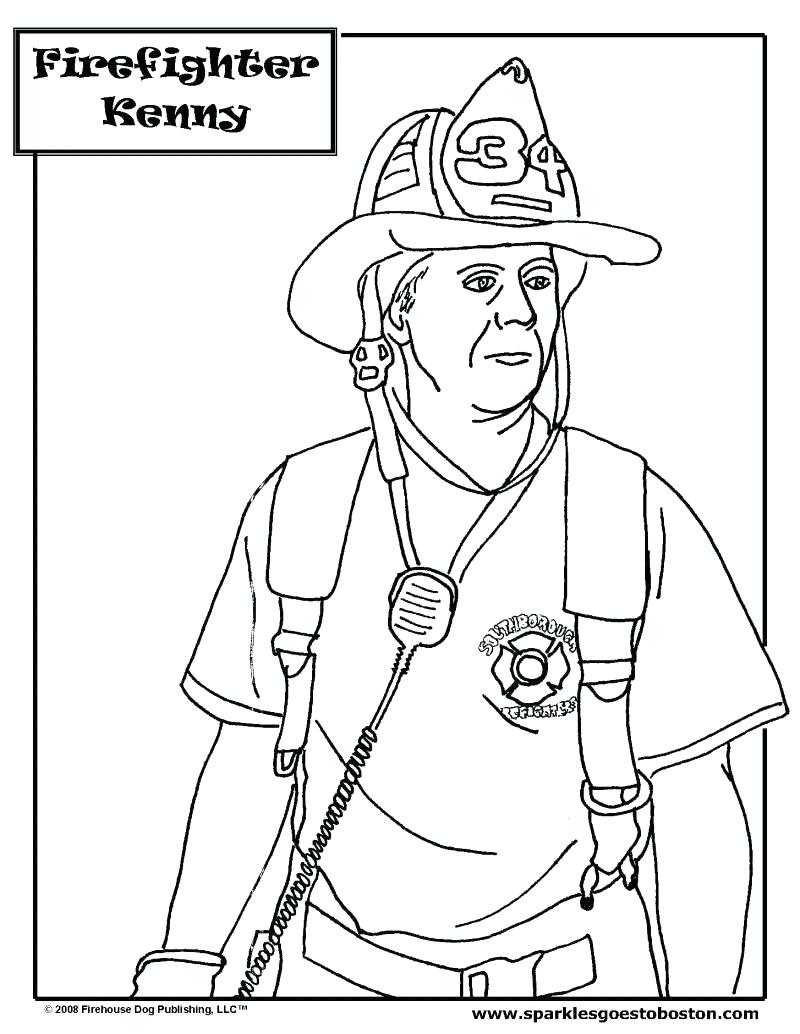 800x1034 Coloring Pages ~ Fireman Coloring Pages Printable Firefighter Pdf
