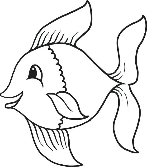 619x700 Free Fish Pictures To Print Fish Coloring Pages Free Printable