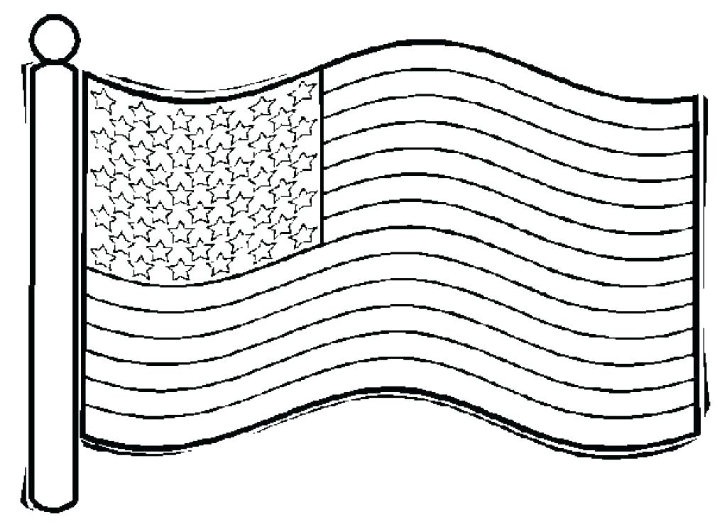 1024x739 Printable American Flag Coloring Page Flag Color Page Printable