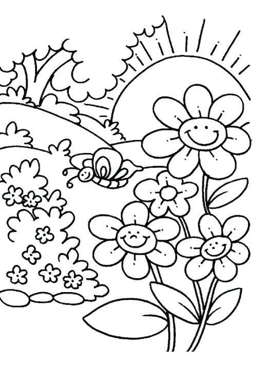518x713 Flower Coloring Educational Flower Colouring Pages Kids Coloring