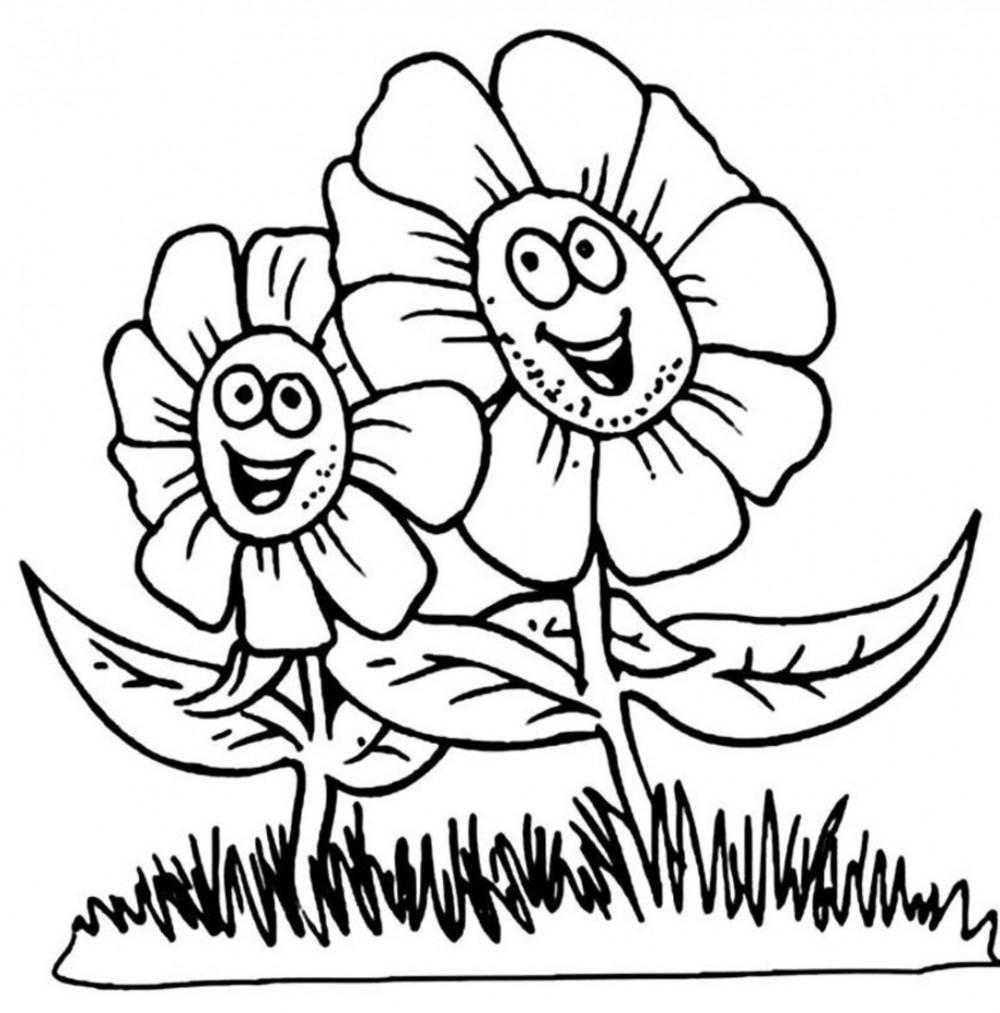 1000x1013 Best Of Flower Coloring Pages For Kids Design Printable Coloring