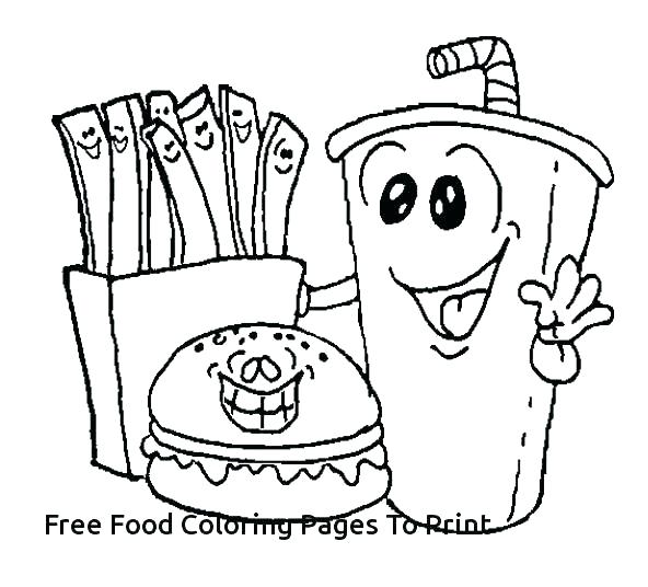 592x536 Healthy Eating Coloring Pictures Food Coloring Sheets Food