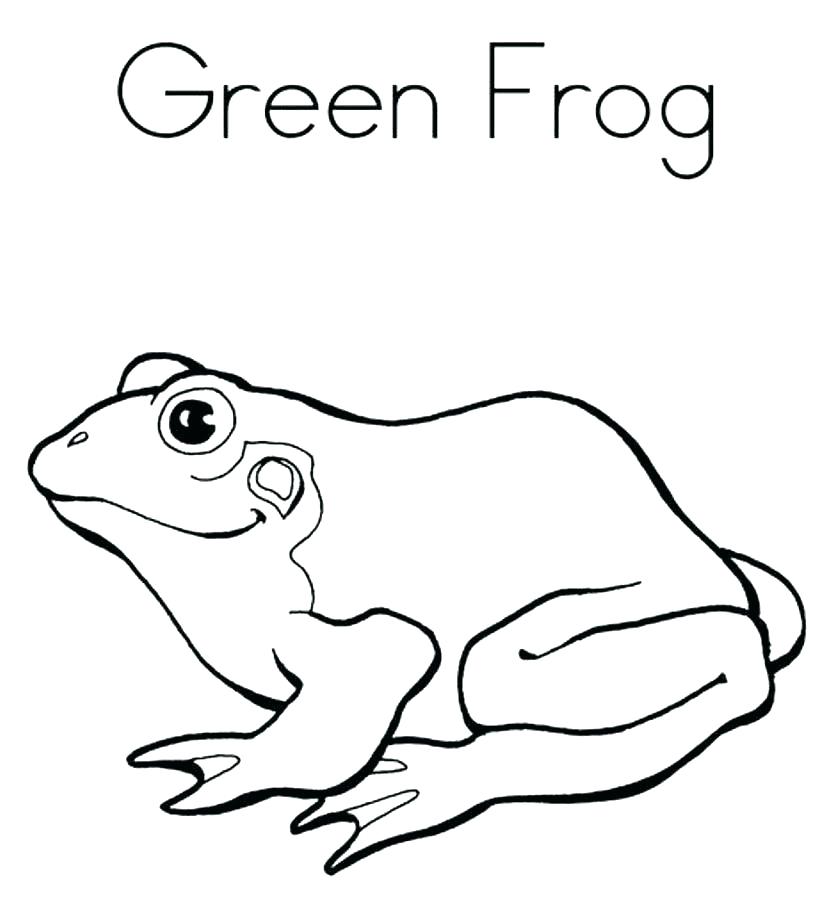 833x911 Coloring Page Of A Frog Coloring Pages Frog Thinking Coloring Page