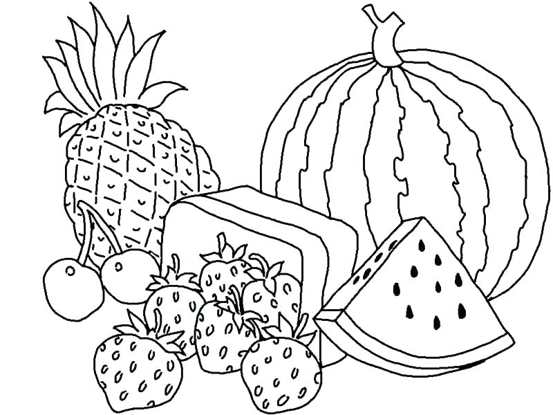 800x600 Or Fruit And Vegetables Coloring Pages French Worksheets Fruits
