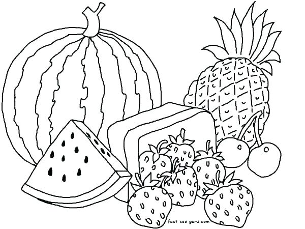 600x450 Pictures Of Fruits And Vegetables For Children To Color Vegetable