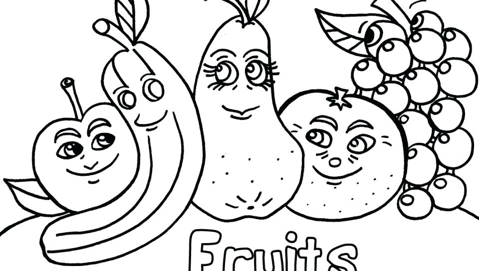 960x544 Fruits And Veggies Coloring Pages