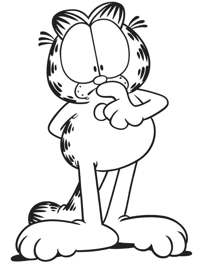 670x867 21 Best Garfield Coloring Pages Images On Colouring