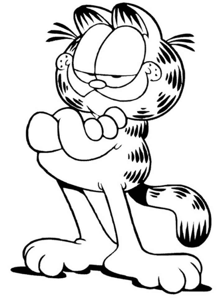 711x960 Get This Easy Printable Garfield Coloring Pages For Children 7u4lh !
