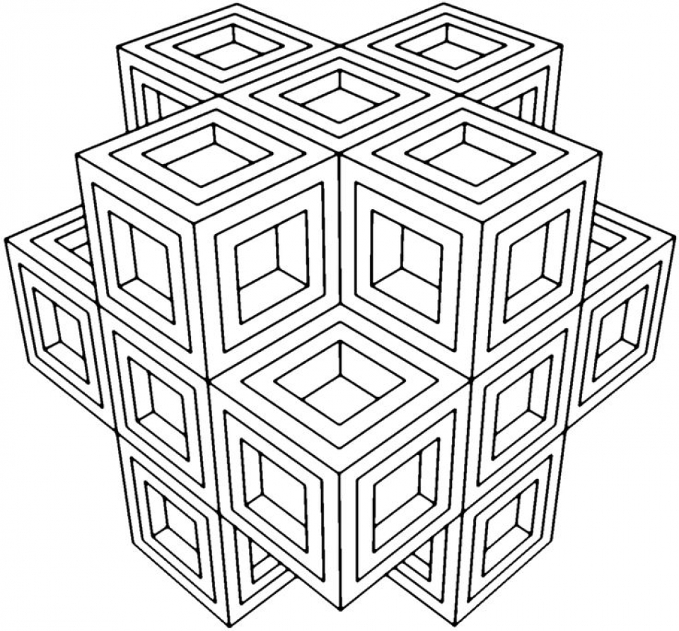 Printable Geometric Coloring Pages