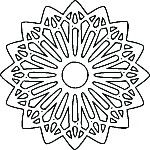 600x600 Free Printable Geometric Colouring Pages Coloring Adults Free