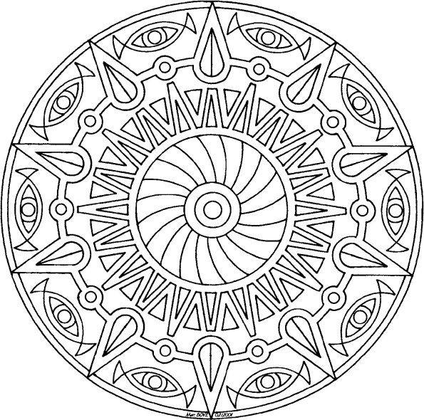 595x590 Images Of Printable Geometric Coloring Pages Download Print